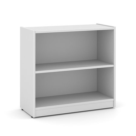 OFFICESOURCE OS Laminate Bookcases Bookcase - 2 Shelves PL154WH